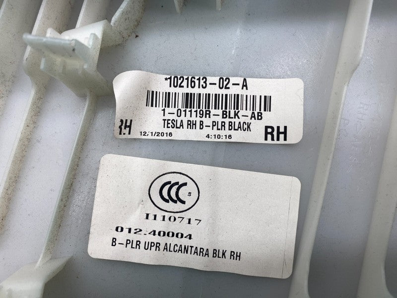 ⭕ 16-20 Model S Left & Right B-Pillar Upper Trim Panel 1021612-02-A/10