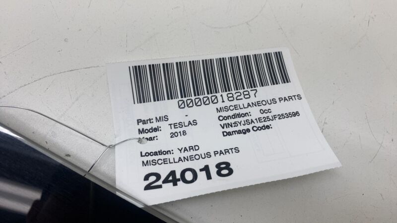 2016-2020 Tesla Model S Passenger Side B-Pillar Glass Applique & Camera Right RH