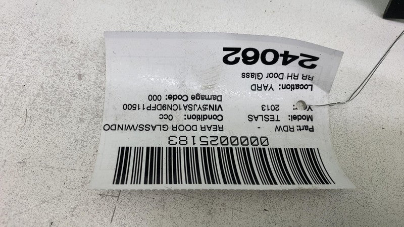 ⭕ 2012-2020 Tesla Model S Rear Passenger Side Door Window Glass Right