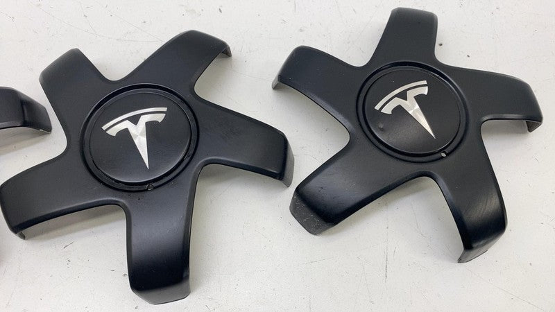 1044234 00 A ⭕ 2017-2023 Tesla Model 3 M3 Wheel Center Machined Hub Cap Cover x4 1044234-00-A