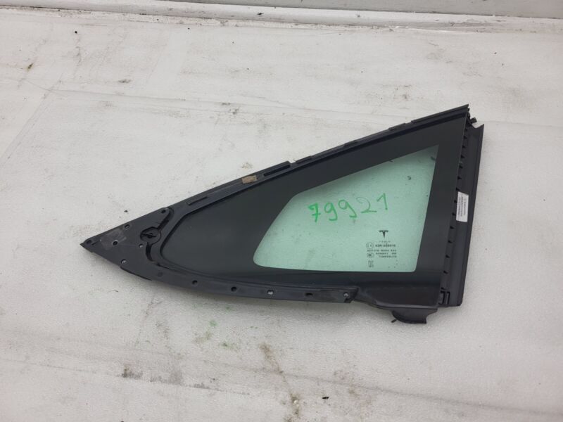 E6 43R-008010 2012-2020 Tesla Model S Rear Passenger Side Quarter Fixed Glass Right Assembly