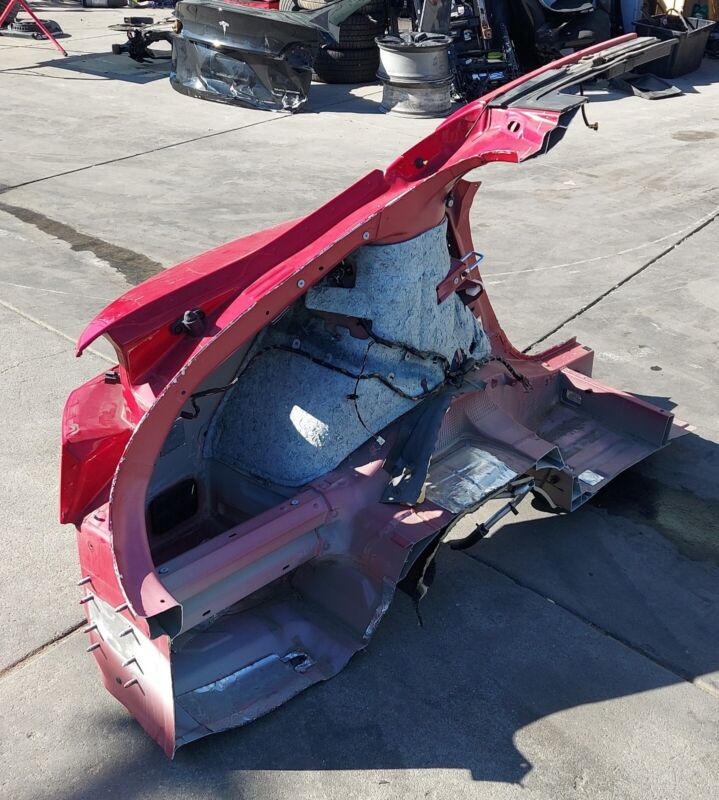 Does Not Apply 2012-2020 Tesla Model S Rear Left Quarter Body Side Panel Structural Cut Out Red