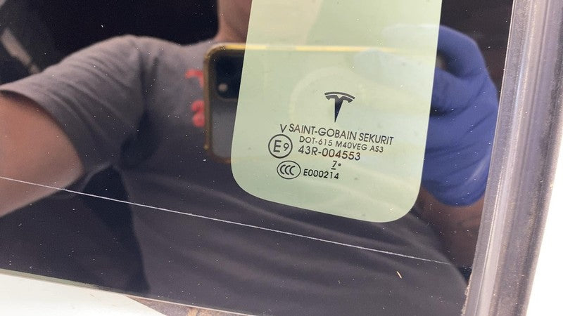 E9 43R-004553 ⭕ 2016-2020 Tesla Model X Rear Passenger Side Door Quarter Fixed Glass Right RH