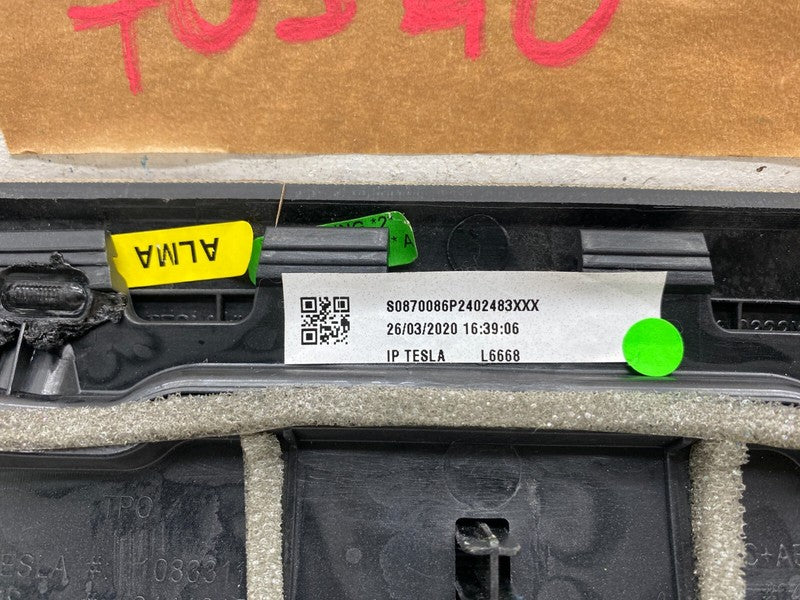 1091225 00 F ⭕17-20 Model 3 Front Dash Instrument Panel Molding Cover Trim Bezel 1091225-00-F