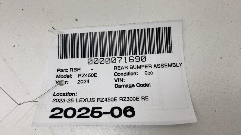 52162-46010 ⭕ 23-25 Lexus RZ450E RZ300E Rear Bumper Left Upper Extension Cover 52162-46010