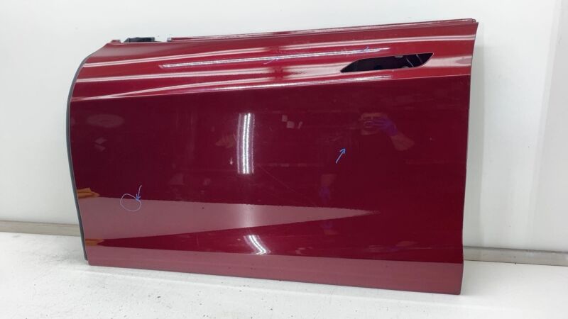 2012-2015 Tesla Model S Front Driver Side Door Shell Panel Left LH Red -PPSR OEM