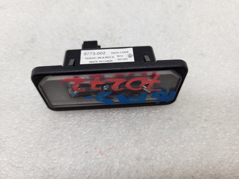 1034341 00 A ⭕ 12-20 Model S X Rear Bumper Left = Right License Plate Lamp Light 1034341-00-A