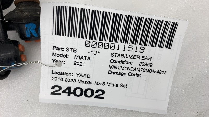 ⭕ 2016-2023 Mazda MX-5 Miata PAIR (Left & Right) Rear Back Stabilizer