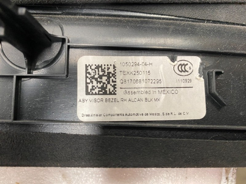 105154704C ⭕ 2016-2020 Tesla Model X SET of Ceiling Headliner Sun Visor Upper A + B Pillar