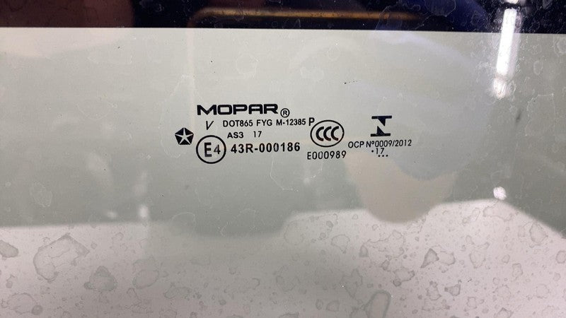 68238495AC ⭕ 2017-2022 Chrysler Pacifica Rear Single Panel Sun Roof Fixed Window Glass Assy
