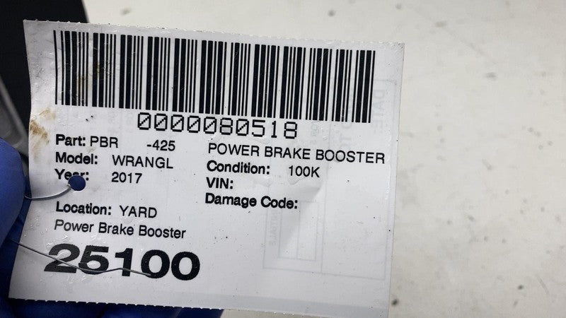 68069918AG ⭕ 11-18 Jeep Wrangler Power Brake Booster Master Cylinder & Reservoir 68069918AG
