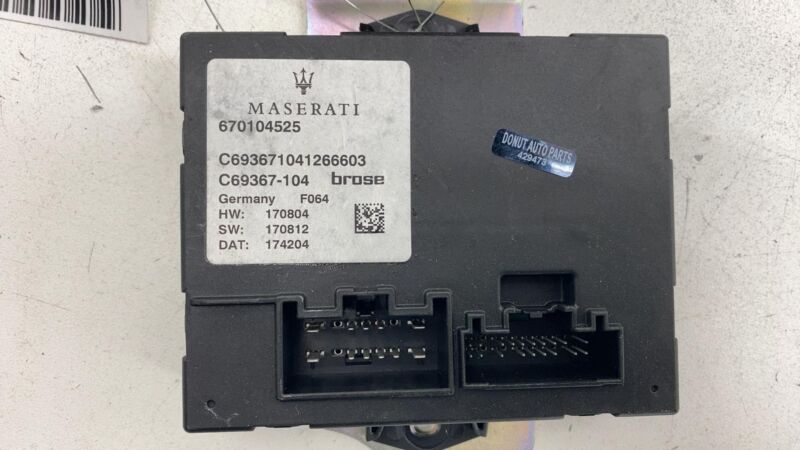 670104525 ⭕2017-2020 Maserati Levante Liftgate Power Control Module & Alarm Horn 670104525