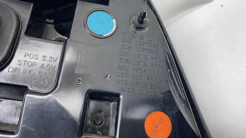 2017-2022 Tesla Model 3 Rear Driver Side Exterior Taillight Outer Tail