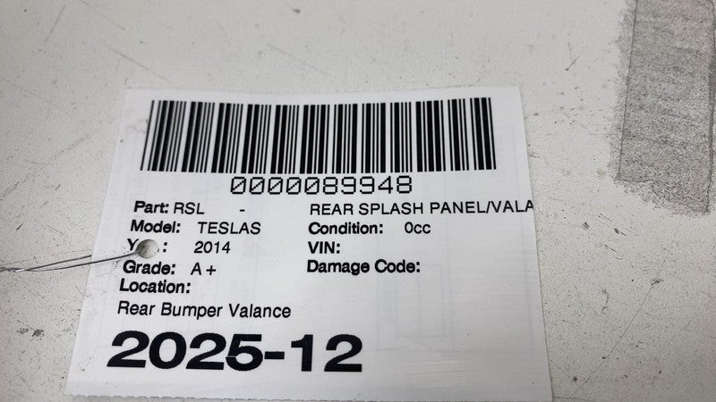 ⭕ 12-15 Tesla Model S MS Rear Bumper Lower Valance Diffuser w/ Reflect