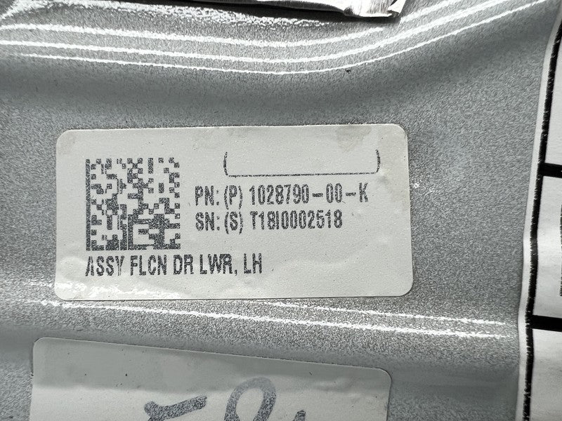 1028790-00-K ⭕ 2016-2024 Tesla Model X Rear Left Driver Falcon Door Shell Panel LH White PPSW