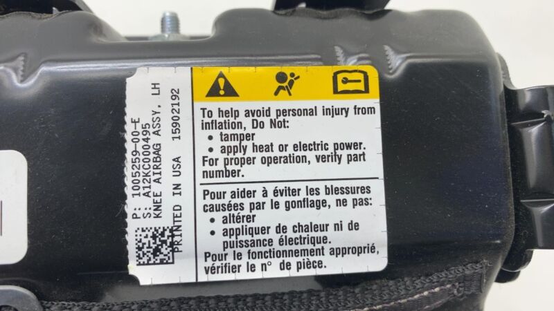 100525900E 2012-2015 Tesla Model S MS Front Driver Side Knee Safety Airbag Module Left Assy