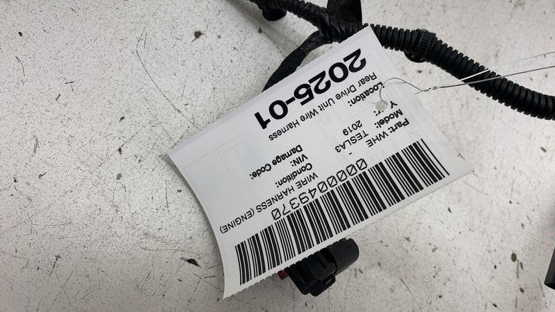 2017-2023 Tesla Model 3 Rear Cradle Subframe Wiring Harness Cable Wire