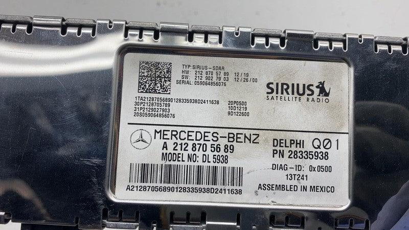 A 212 870 56 89 ⭕ 2014 2015 2016 Mercedes E350 Satellite Radio Receiver A2128705689 Assembly OEM