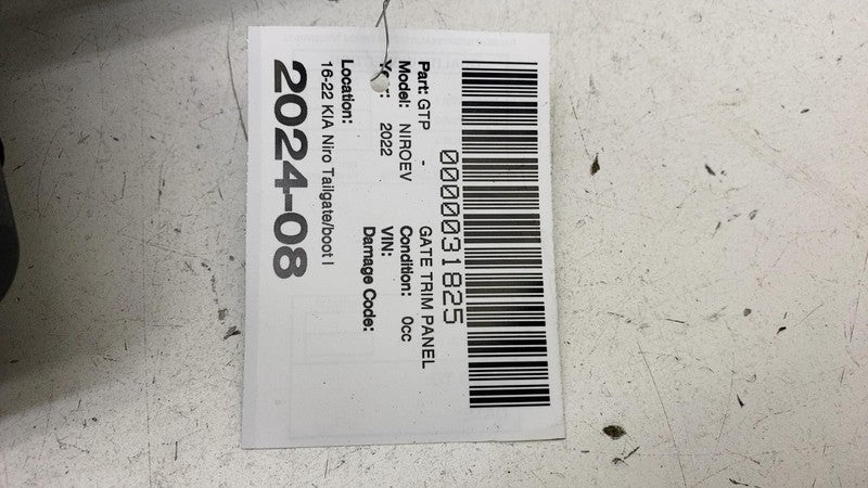 85771-Q4100 ⭕2016-2022 Kia Niro Tailgate Boot Lid Lock Panel Cover Trim Assembly 85771-Q4100