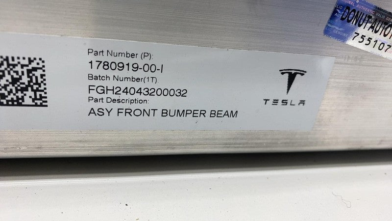 1780919-00-I 2024 Tesla Cybertruck Front Bumper Reinforcement Rebar Impact Bar Absorber Beam