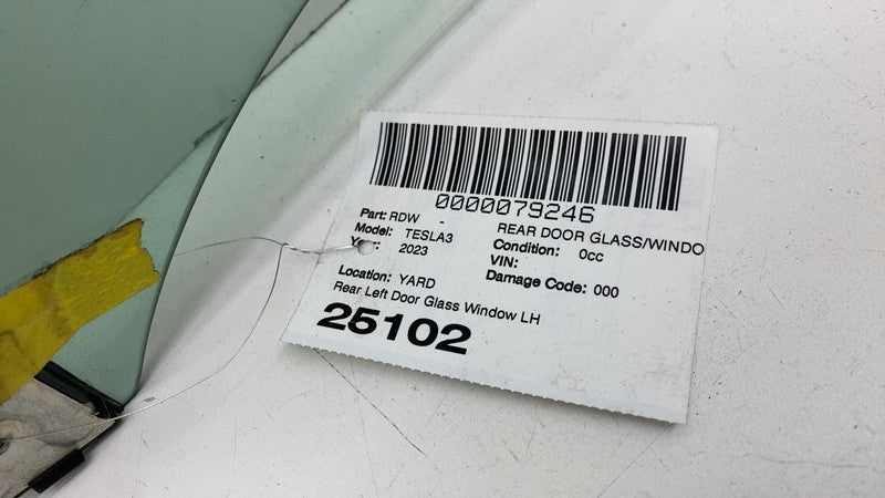 ⭕ 2017-2023 Tesla Model 3 Rear Driver Side Door Window Glass Left LH S