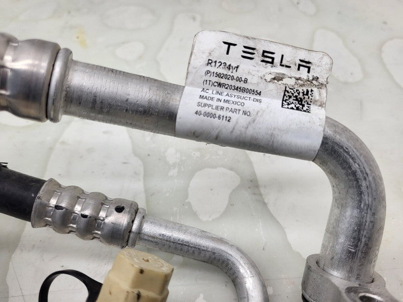 150202000B ⭕ 17-23 Tesla Model 3 A/C Line Supermanifold to Compressor Pipe OEM 1502020-00-B