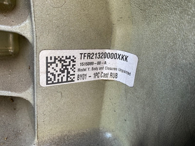 ⭕ 2020-2024 Tesla Model Y Rear Under Body (One Piece Type) Cast Rub Bo