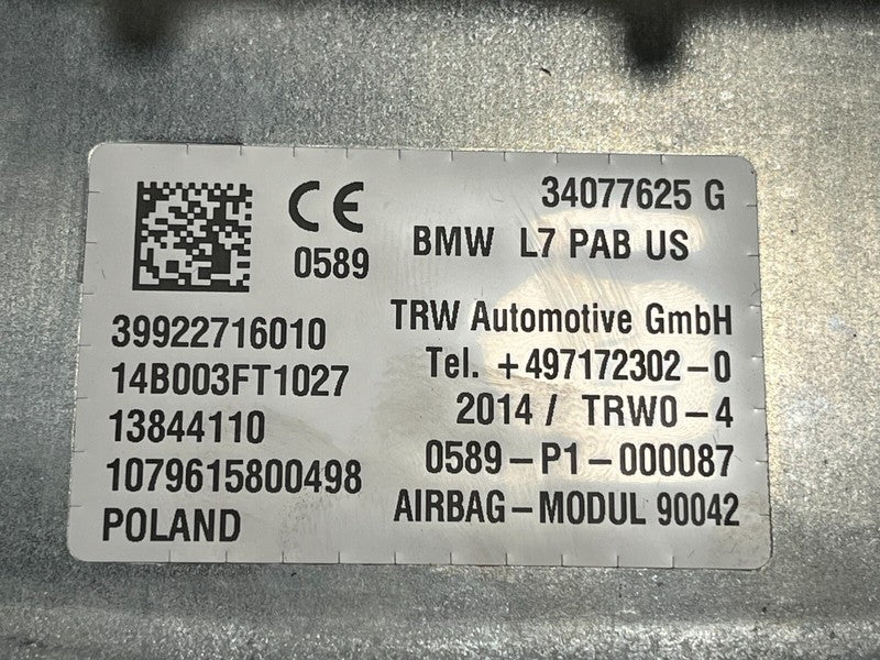 34077625G ⭕ 2014-2016 BMW 428i Front Passenger Side Dashboard Airbag SRS Right 34077625G
