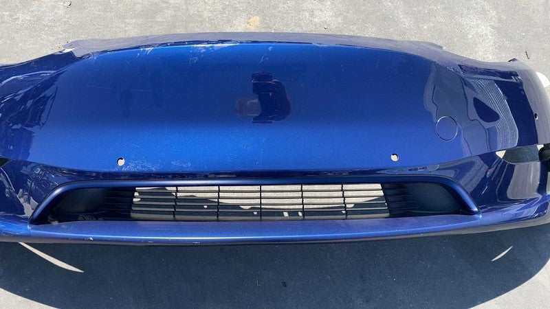 ⭕ 2020-2022 Tesla Model Y Front Bumper Cover w/ Grille Blue - PPSB 149
