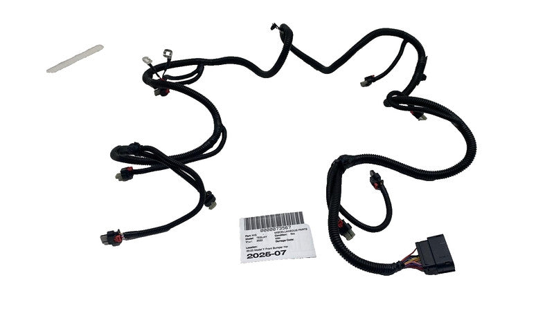 ⭕ 2020-2023 Tesla Model Y Front Bumper Wire Wiring Harness Suit w/ Fog