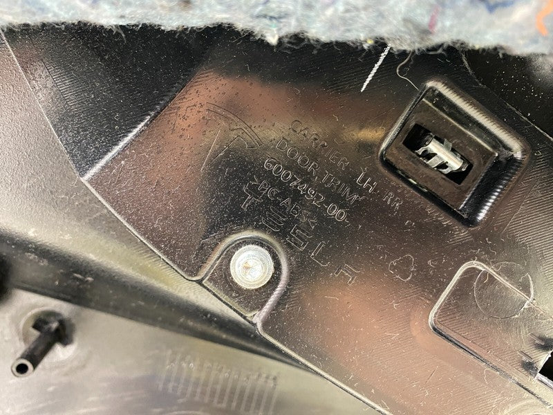 6007492 00 ⭕ 2012-2020 Tesla Model S Rear Driver Side Door Panel Trim Card Left 6007492-00