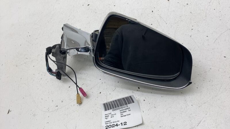 600586300E ⭕ 12-15 Model S Right Exterior Rear View Door Mirror (NO SKULL CAP) 6005863-00-E