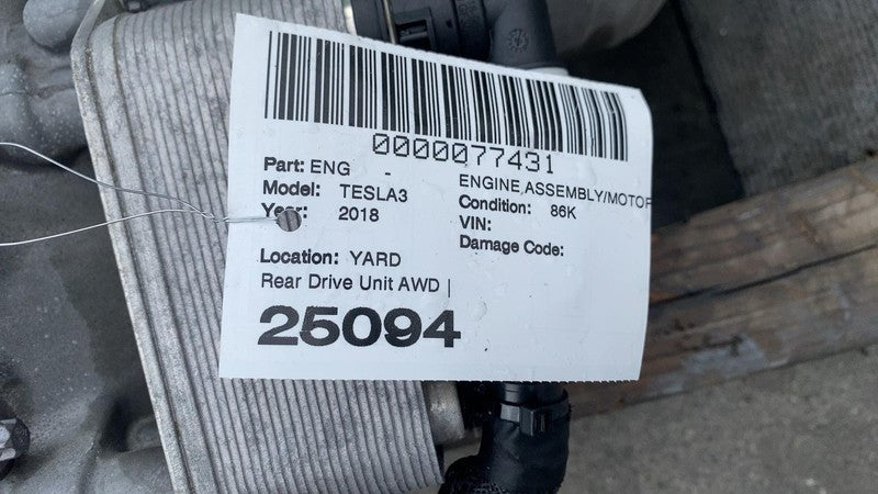 ⭕ 17-23 Tesla Model 3 Engine Motor Rear Drive Unit (High Current) 1120