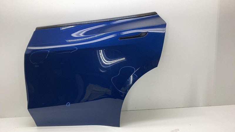 1493561-EC-A ❇️20-24 Tesla Model Y MY Rear Driver Side Door Shell Panel Left LH OEM Blue PPSB