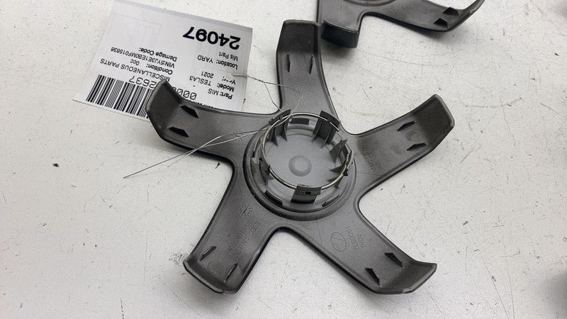 1044234B ⭕ 2017-2022 Tesla Model 3 Wheel Center Machined Hub Cap Cover Black x4 1044234-B