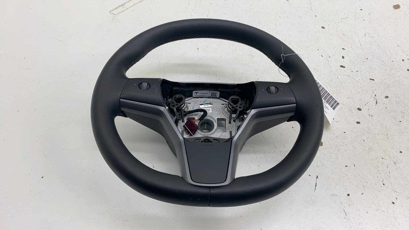 ⭕ 2020-2024 Tesla Model Y Steering Wheel Leather Black Heated OEM 1490