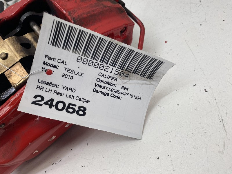 ⭕ 2016-2020 Tesla Model S X Rear Driver Side Brake Caliper Red Left 10
