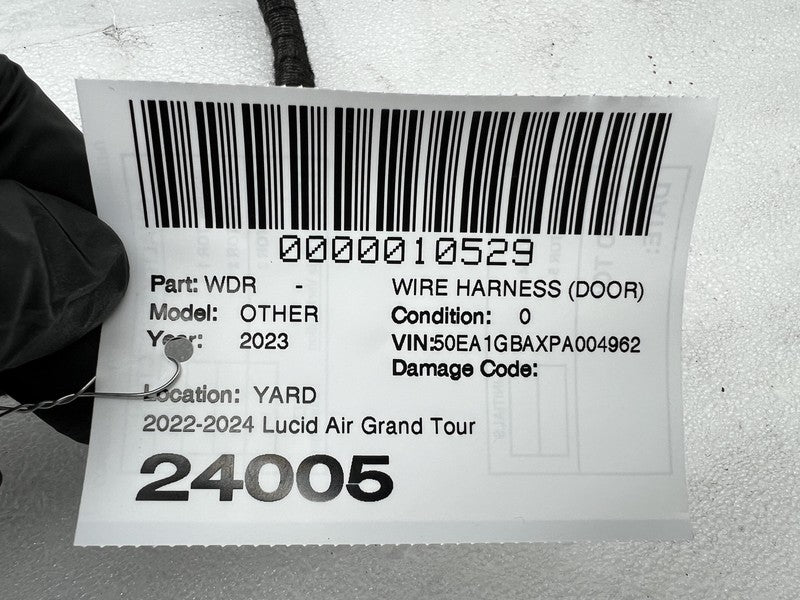 P11 J73400 ⭕ 2022-2024 Lucid Air Grand Touring Front Door Wiring Harness Right P11-J73400