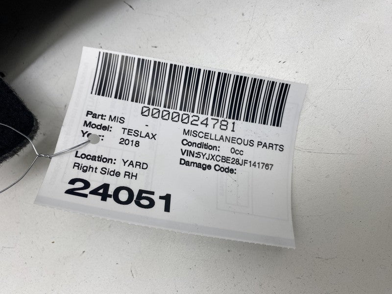 ⭕ 2016-2020 Tesla Model X Rear Right Trunk Side Luggage Compartment Trim Mat OEM