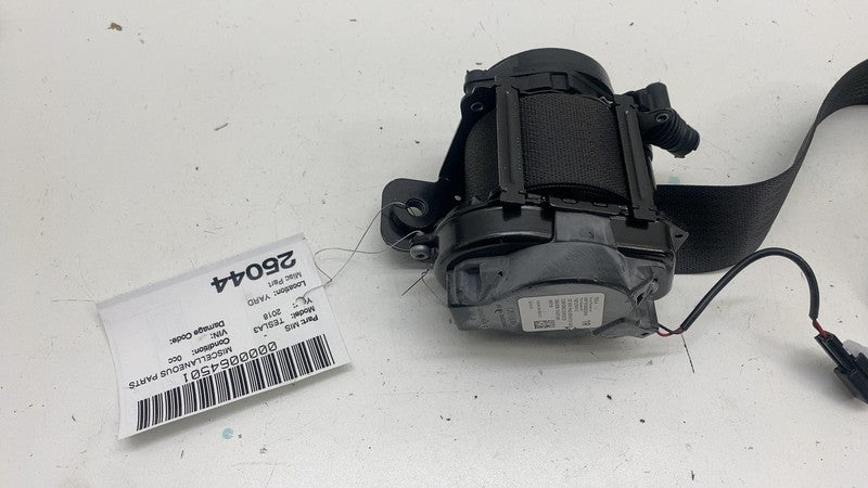 108127901F ⭕ 2017-2023 Tesla Model 3 Front Right 1st Row Seat Belt & Retractor 1081279-01-F