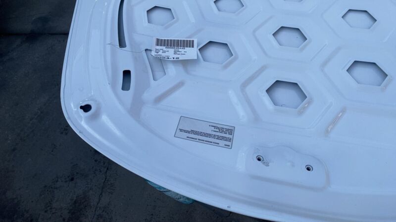 2017-2023 Tesla Model 3 M3 Front Hood Bonnet Shell Panel Cover Assy White - PPSW
