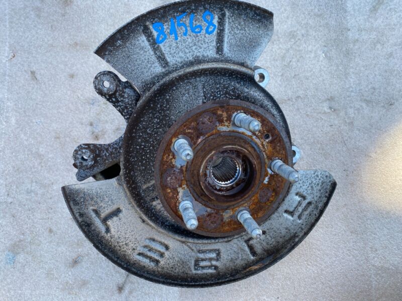 2016-2020 Tesla Model X MX Rear Left Spindle Knuckle w/ Wheel Hub & Dust Shield