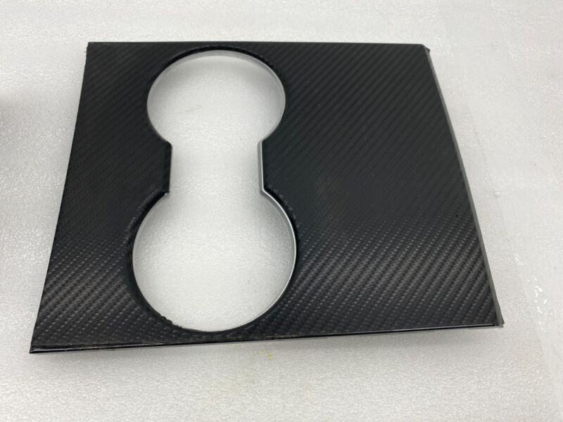 2017-2023 Tesla Model 3 M3 Center Console Cup Holder Bezel Trim Covers Black OEM