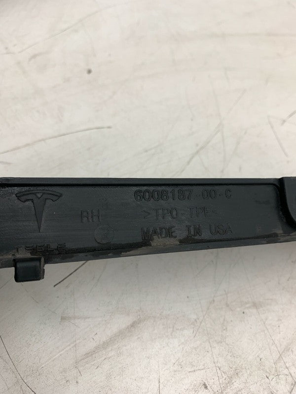 ⭕ 12-16 Tesla Model S Passenger Side Aero Shield Outer Strake Right 60