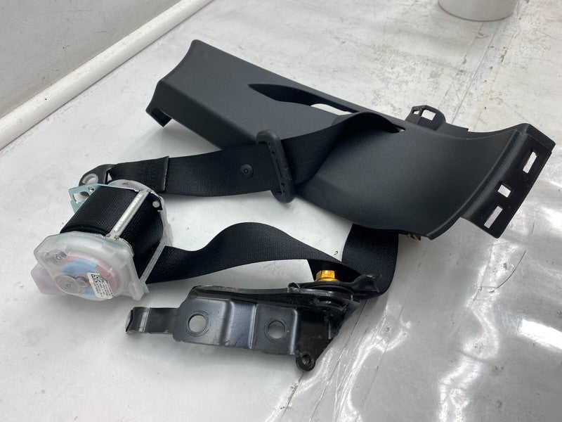 ⭕ 12-15 Model S Rear Right Seatbelt & Retractor + Mid C-Pillar Trim 10