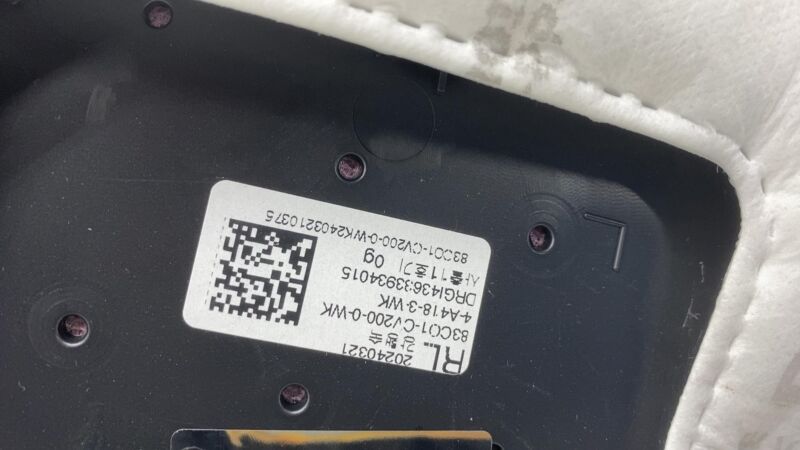 83301-CV960 2022-2024 Kia EV6 Rear Driver Side Interior Door Panel Trim Cover Left LH Black