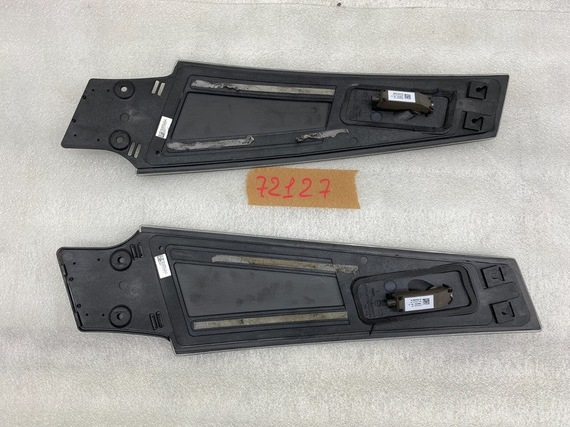 108389900C ⭕ 16-20 Model S PAIR Left & Right B-Pillar Glass Applique w/ Camera 1083899-00-C