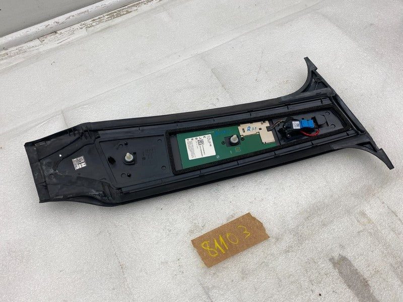 151625800D ⭕ 20-23 Model Y Right Exterior B-Pillar Applique Trim w/ Camera RH 1506886-00-D