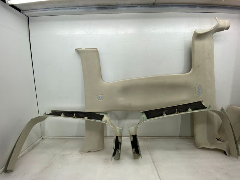 105392107J 2016-2020 Tesla Model X SET of Ceiling Headliner Door Trim + B + C-Pillar Panel
