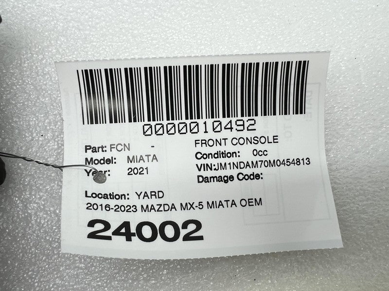 N243 64421 2016-2023 Mazda MX-5 Miata Center Shift Armrest Console Navi Infotainment Switch